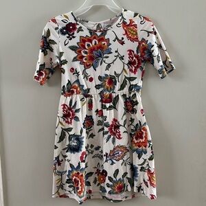 Old Navy Large Print Floral Fit and Flare Dress M(8)